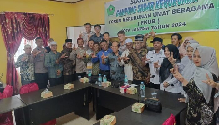 FKUB Langsa Gelar Sosialisasi Gampong Sadar Kerukunan