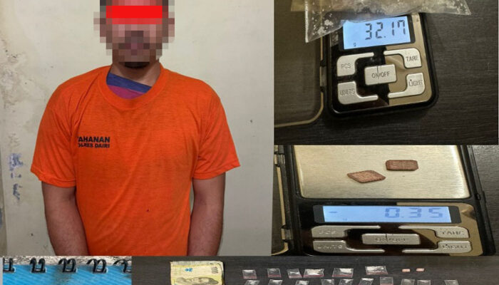 Polres Dairi Ringkus Pemilik Narkoba 32,17 Gram