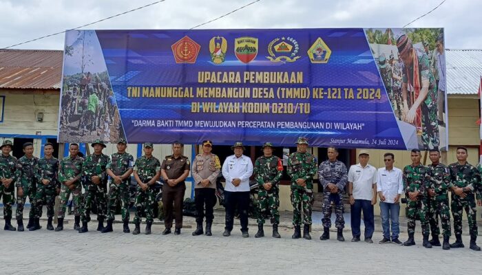 TMMD Ke-121 Di Desa Hasinggaan Resmi Dibuka