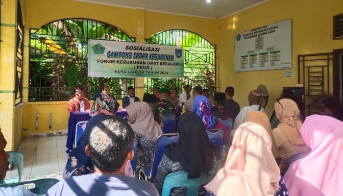 FKUB Langsa Bekali Warga Sadar Kerukunan