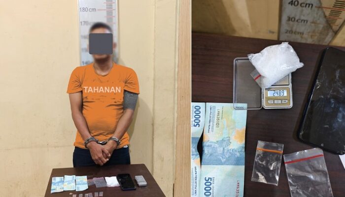 Polres Langkat Amankan Pengedar Sabu