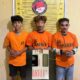 Ketiga tersangka pengedar pil ekstasi kini diamankan di Sat Narkoba Polres Binjai bersama barang buktinya sebanyak 72 butir pil ekstasi (Waspada/Ist).