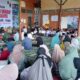 Ketua Umum YWBIC Prof Dr.Sofyan A Gani memberikan sambutan pada acara penyambutan santri dan keluarga Dayah Wakaf Berbate Kebun Kurma di Aula setempat, Sabtu (13/07/24).(Waspada/T.Mansursyah)