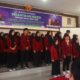 Dekan FKIP UM Tapsel, Eli Marlina Harahap, SS, M.Pd, saat melantik pengurus IMABSI FKIP UM Tapsel Periode 2024-2025 di di Aula Seminar UM Tapsel, Jl.Sutan Mohd Arief, Batang Ayumi, Padangsidimpuan tanggal 24 Juli 2024. Waspada/ist.
