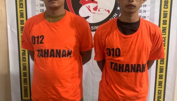 Polres Simalungun Tangkap 2 Pengedar Narkoba Dari Marihat Bandar