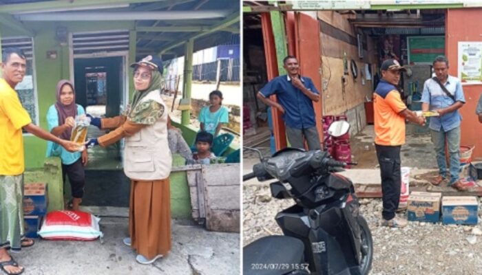 BPBK Abdya Salurkan Bantuan Korban Angin Kencang