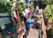 TNI AD Renovasi Jembatan Akses Sentral Pertanian