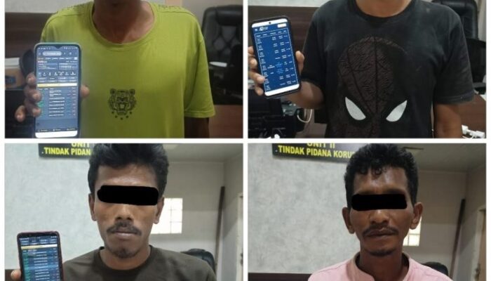 Pemain Judi Online Diamankan Polisi