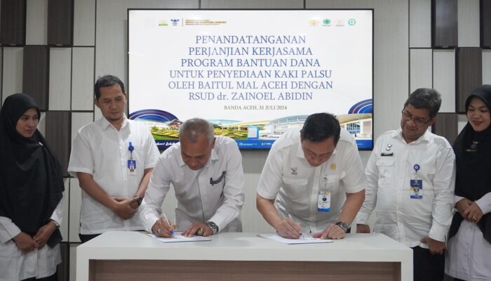 Bantu Kaki Palsu Pasien Miskin, BMA Jalin Kerja Sama RSUZA