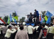 Unjuk Rasa KNPI Dan KSPSI Di KEK Sei Mangkei Nyaris Ricuh