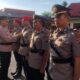 Kapolres AKBP Achmad Fauzy melakukan pergantian 4 PJU Polres Sibolga melalui upacara serah terima jabatan di Lapangan Apel Mapolres Sibolga, Rabu (3/7). Waspada/ist