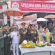 Kapolres Batubara AKBP Taufiq Hidayat Thayeb bersama Forkopimda Plus dalam peringatan Hari Bhayangkara ke-78 (Waspada/Agusdiansyah Hasibuan)