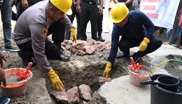 Peletakan Batu Pertama Pembangunan Rumah Dhuafa Di Lampaseh Lhok