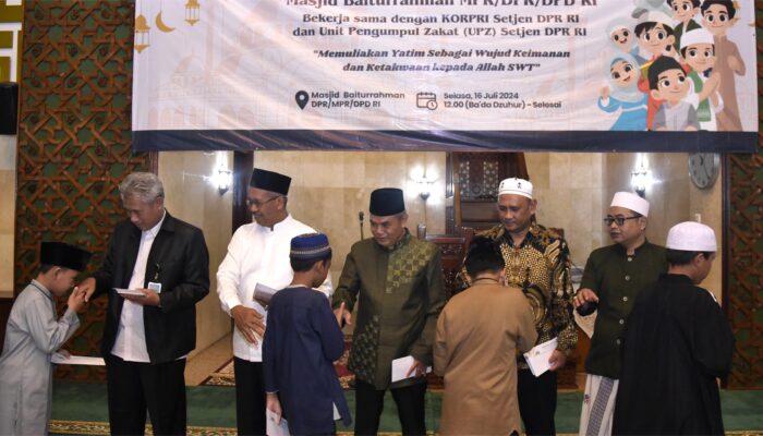 Ketua UPZ Setjen DPR RI Bersyukur Peserta Santunan Yatim Dan Dhuafa Meningkat