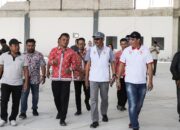 Pekerja Kebut Pengerjaan Venue Tinju PON Di Pematangsiantar