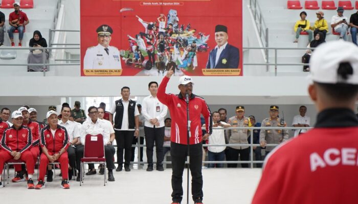 Safrizal Bakar Semangat Atlet Aceh