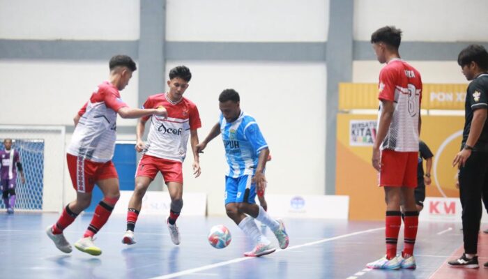 Tim Futsal Aceh Puas Imbangi Papua Pegunungan