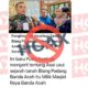 Foto wawancara wartawan dengan Pangdam IM di Balee Sanggamara Makodam IM, Senin 12 Agustus 2024 dan keterangan (narasi) yang dipelintir oleh pelaku. (Waspada/Ist)