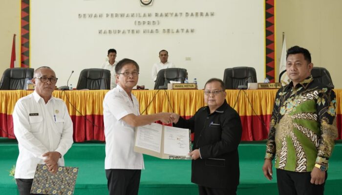 Seluruh Fraksi DPRD Nisel Setujui Ranperda Pertanggungjawaban APBD 2023