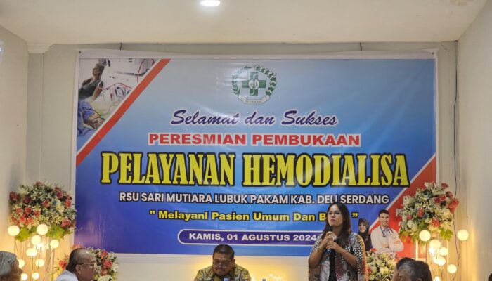 Layanan Pasien Cuci Darah Di RS Sari Mutiara Diresmikan