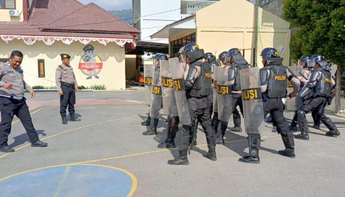 Jelang Pilkada, Polres Samosir Pelatihan Dalmas