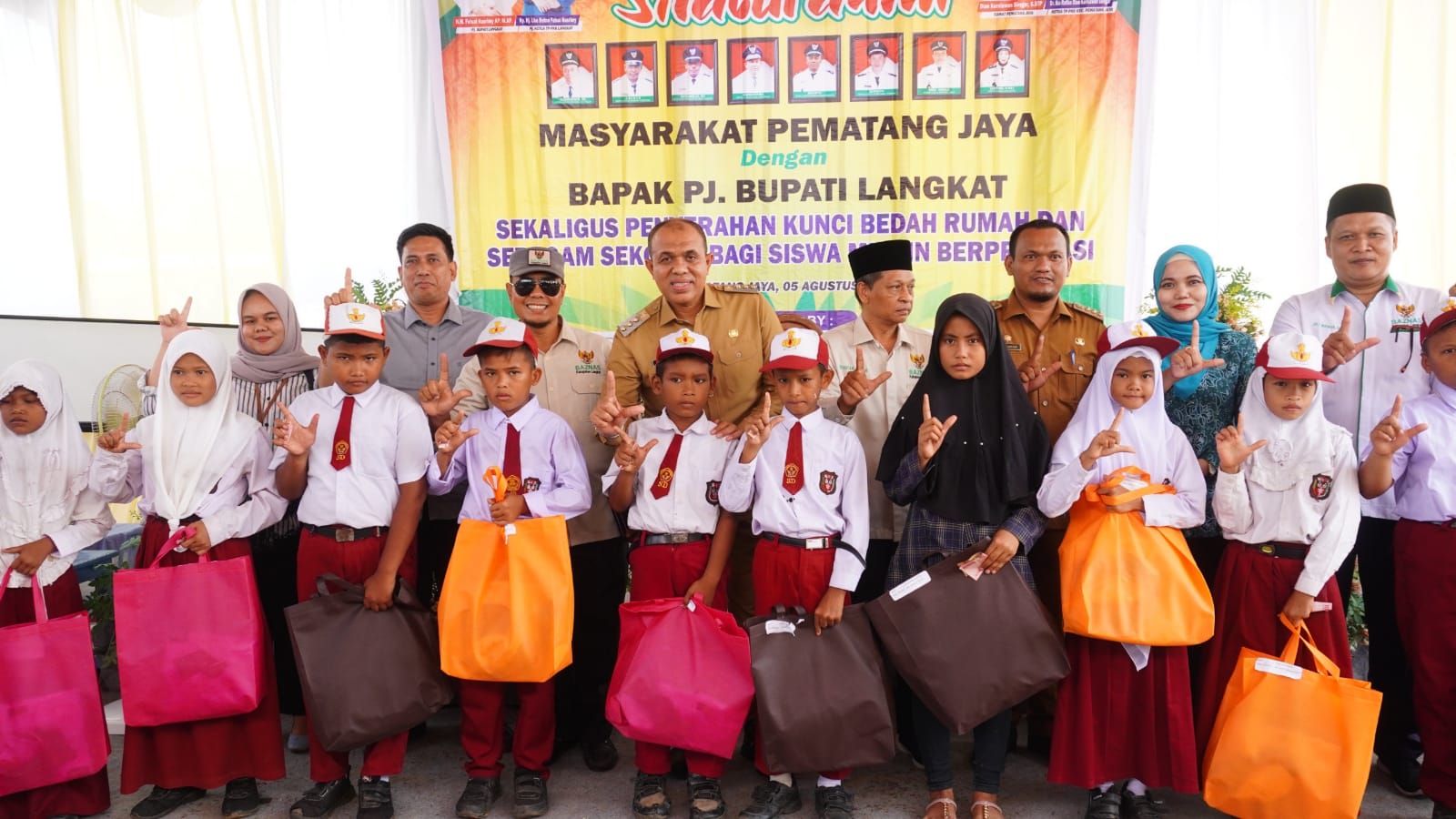 Pj. Bupati Langkat Resmikan 6 Rumah Layak Huni Di Pematang Jaya