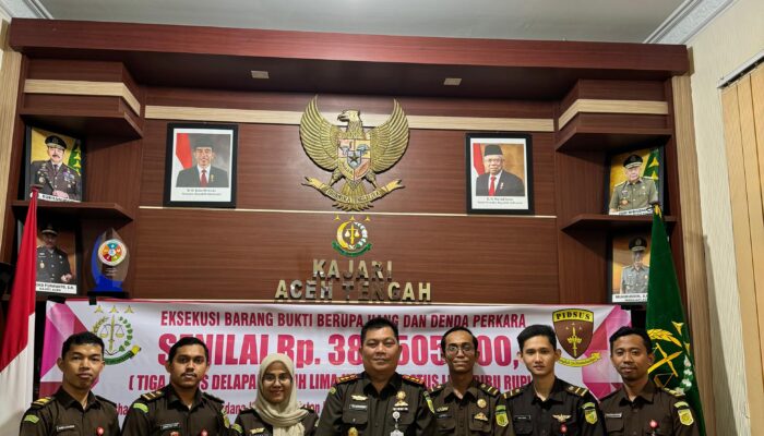Dalam Waktu Singkat Kajari Aceh Tengah Berhasil Selamatkan Uang Negara