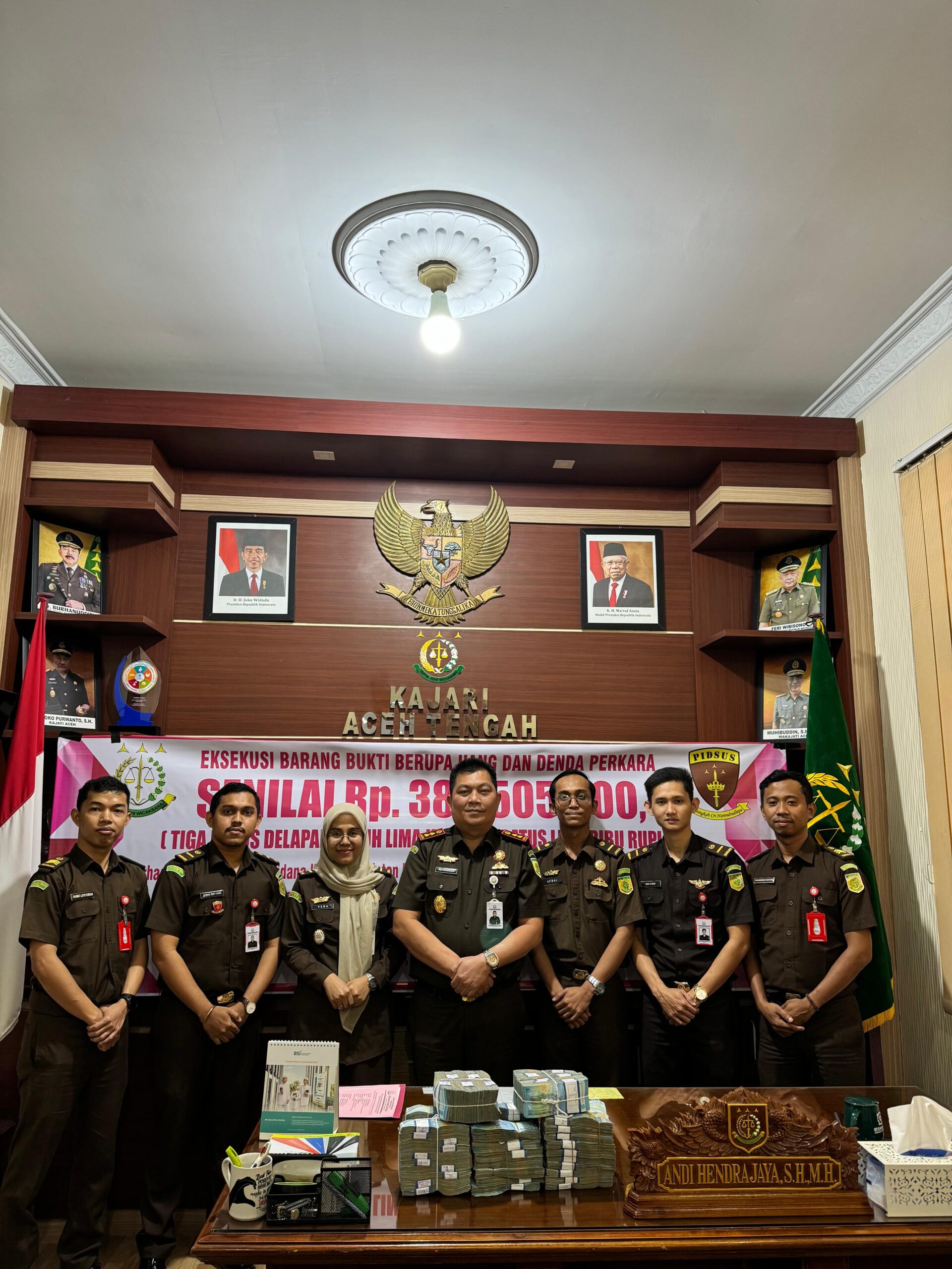 Dalam Waktu Singkat Kajari Aceh Tengah Berhasil Selamatkan Uang Negara