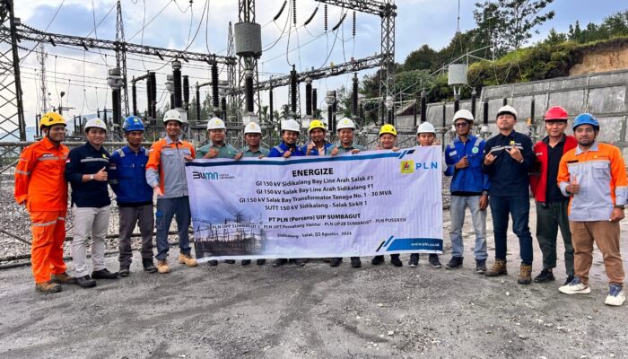 Rekomisioning Dan Energize GI, SUTT 150 kV Sidikalang – Salak Line #1