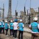 Rombongan PLN UP3 Binjai meninjau gardu induk bersama Manager Unit Layanan Transmisi Gardu (ULTG) Binjai, Rabu (7/8)