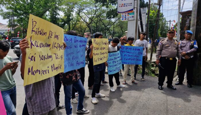 Puluhan Massa Geruduk BWS Sumatera II Dan Kejatisu, Persoalkan Bendungan Sei Serdang