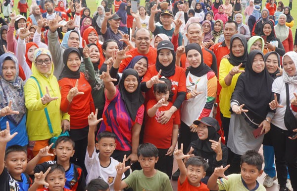 Pj. Bupati Langkat Resmikan CFD Upaya Bangkitkan Semangat Olahraga Dan Ekonomi Warga