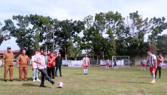 Bupati Sergai Buka Turnamen Mini Soccer Semarak HUT RI