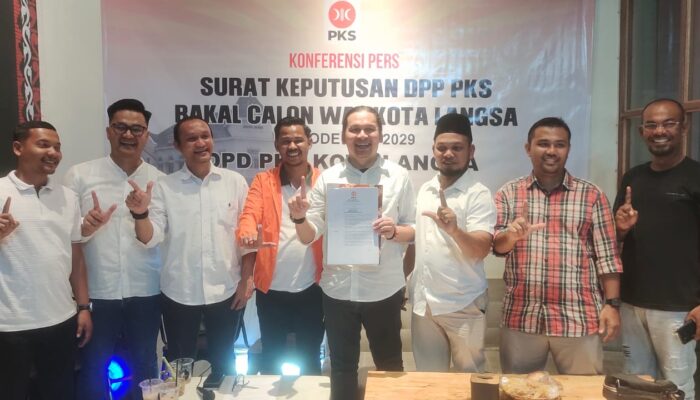 DPD PKS Langsa Usung Fazlun Hasan Bacalon Wali Kota Langsa