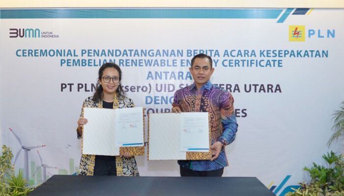 PLN UID Sumut Sukses Jual REC Ke PT Agincourt Resources