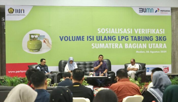 Pertamina Patra Niaga Sumbagut Sosialisasi Verifikasi Volume Isi Ulang LPG 3 KG