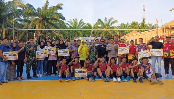 Blok 10 Juarai Turnamen Voli Liga Pro Dambaan Cup Sergai