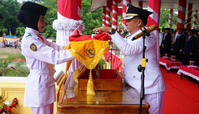 Sirine Panjang Iringi Peringatan HUT Ke -79 RI Di Aceh Tamiang