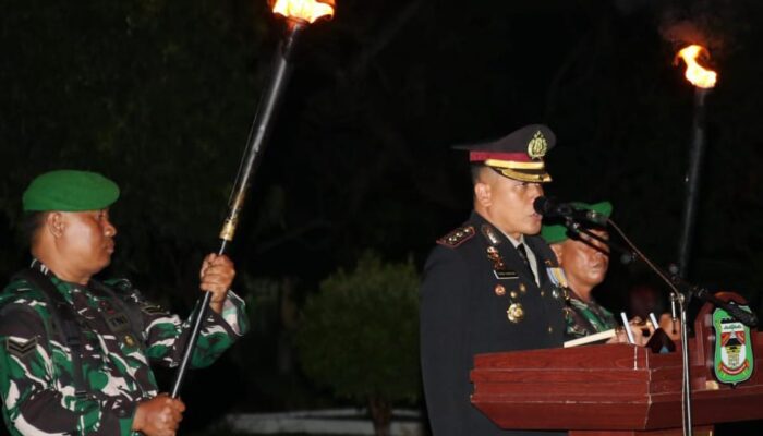 Kapolres P. Siantar Pimpin Upacara Kehormatan Dan Renungan Suci Di TMP