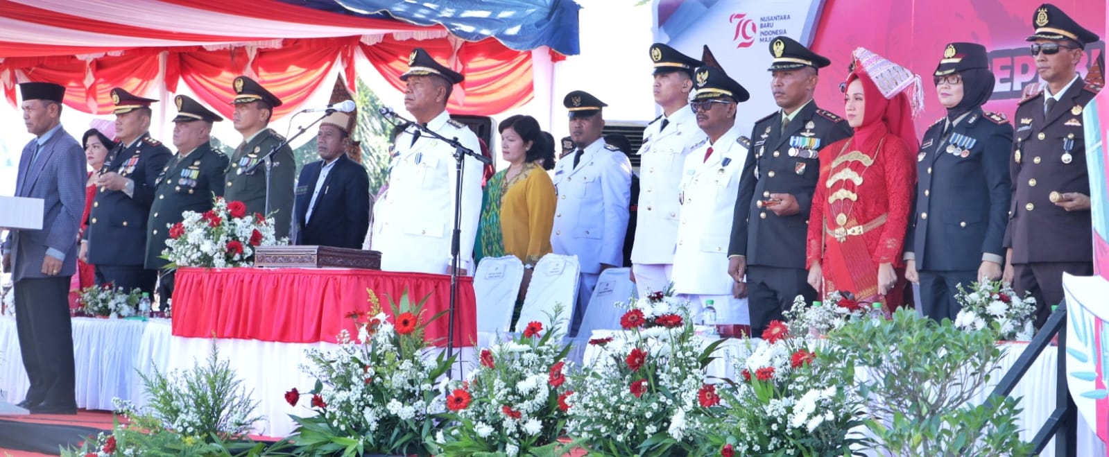 Khidmat, Bupati Simalungun Pimpin Upacara HUT Ke-79 Kemerdekaan RI