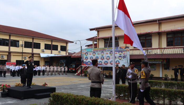 Kapolres P. Siantar Pimpin Peringatan Hari Kemerdekaan RI