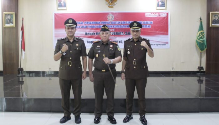 Kajari Deliserdang Pimpin Sertijab Kasi Pidum