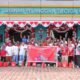 Foto bersama Srikandi PLN UP3 Sibolga bersama puluhan petugas kebersihan dari Dinas Perumahan, Kawasan Pemukiman, dan Lingkungan Hidup (PKPLH) Kota Sibolga, Sumatera Utara.