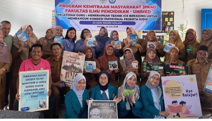 PKM Unimed Memotivasi Guru SDN 105289 Kolam