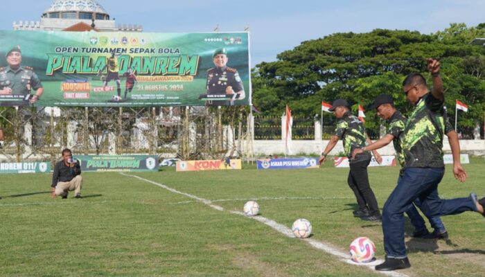 Kolonel Inf Ali Imran Buka Turnamen Piala Danrem 011/Lilawangsa