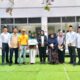 Foto bersama Management PLN UP3 Padangsidimpuan dengan keluarga prasejahtera dalam penyaluran bantuan modal usaha.
