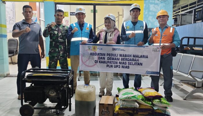 PLN UP3 Nias Salurkan Bantuan Bencana Ke Daerah 3T