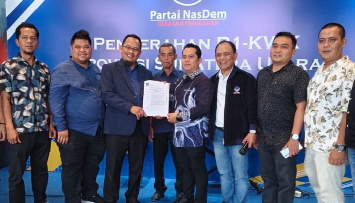 PMA Terima Surat Rekom Model B. Persetujuan Parpol KWK dari Partai NasDem