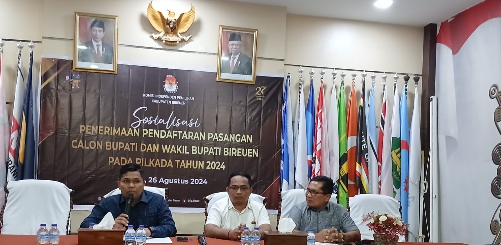 Penerimaan Pendaftaran Cabup Bireuen Diberikan Waktu Tiga Hari