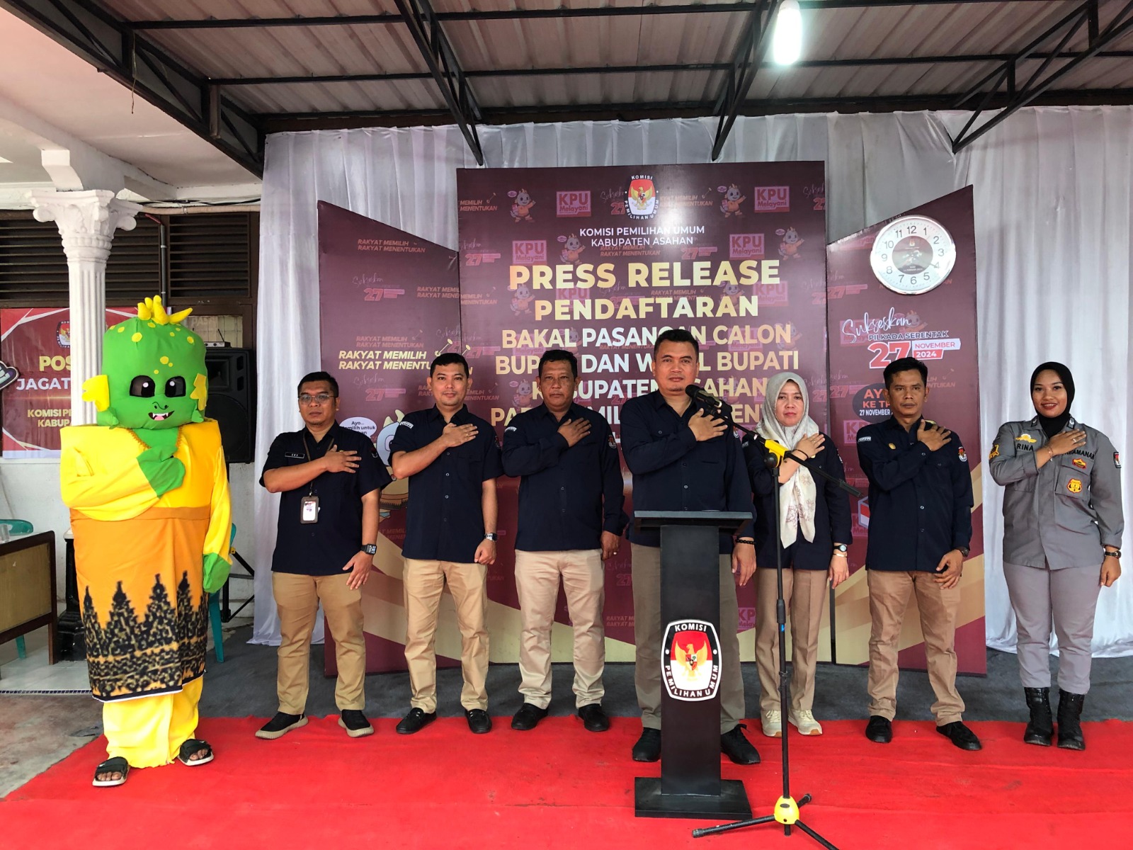 Pilkada Asahan, Hari Pertama, Belum Ada Paslon Yang Mendaftar